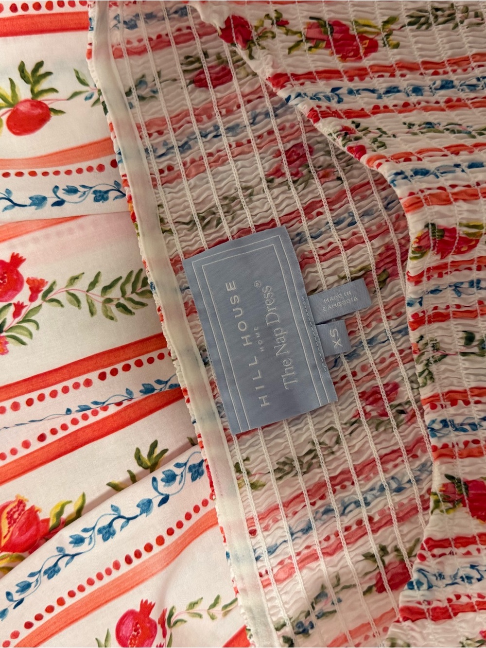 Hill House Cosmina Nap Dress - Pomegranate Stripe - Picture 3 of 3